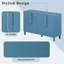 Buffet 4 portes avec rangement, tablettes réglables pour la salle à manger, la cuisine et le salon-384087149