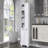 Bathroom Storage Cabinet With Doors And Drawers, Tilt-Out Laundry Hamper, Multiple Storage Space, Freestanding Style, Open Shelves, Adjustable Shelves-850138054