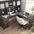 Paelynn 72” L-Shaped Sit to Stand Desk with Hutch, Adjustable Height, Storage, Modern Wood, Storm Gray-1707591599