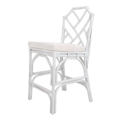 Jaime Upholstered Cotton Counter Stool