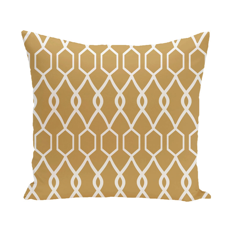 Housse de coussin carrée extérieure/insert Montross, Dijon, H 16 po x l 16 po