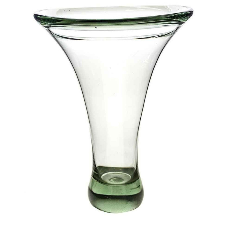 Mostafa Glass Table Vase, 20cm H x 2cm W x 17cm D