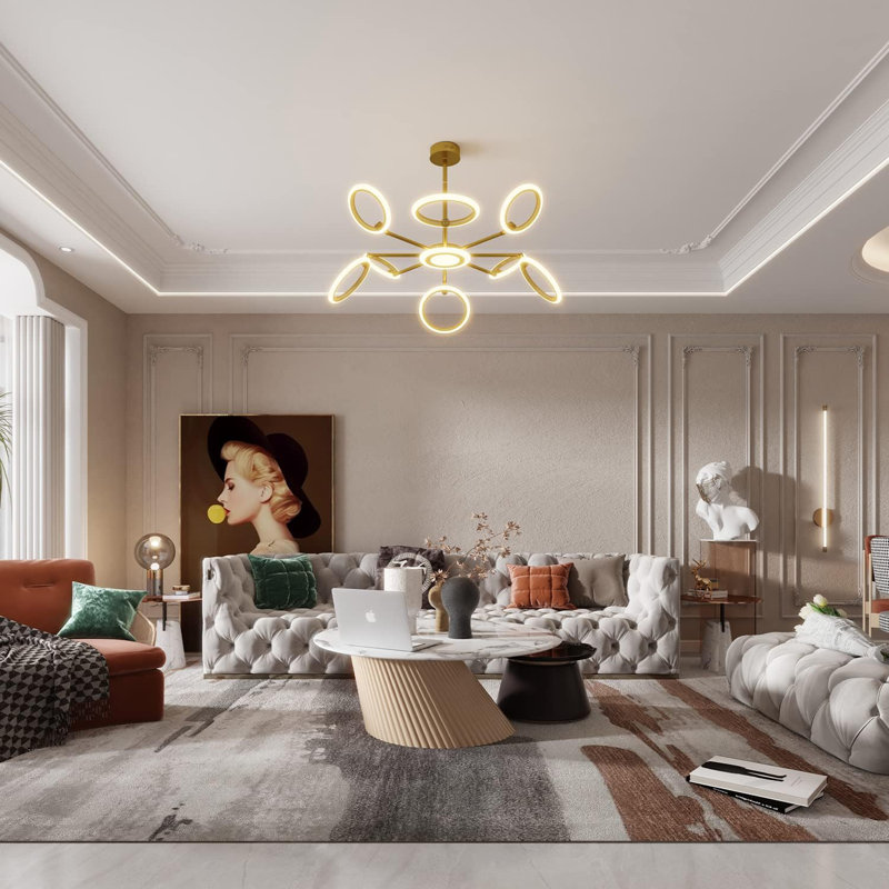Dayvon LED Semi Flush Mount
