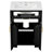 24" Single Bathroom Vanity With Ceramic Top-1732560327