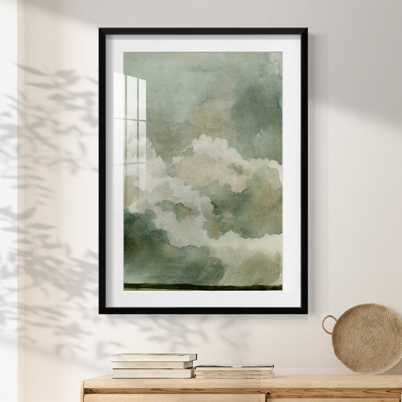 «Coming Rain II», impression encadrée, H 25,5 po x l 17,5 po, Noir