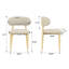 Ensemble de 4 chaises rembourrées de salle à manger modernes, ensemble de tissu à dossier incurvé-1664614295-1664614287