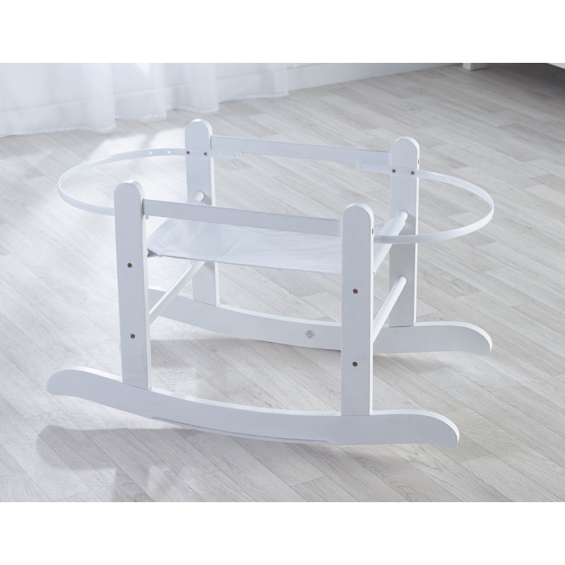 Moses Basket With Stand with Bedding with Mattress