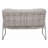 Comfortable Patio Sofas, Steel Metal Modern Loveseat For Patio Home
