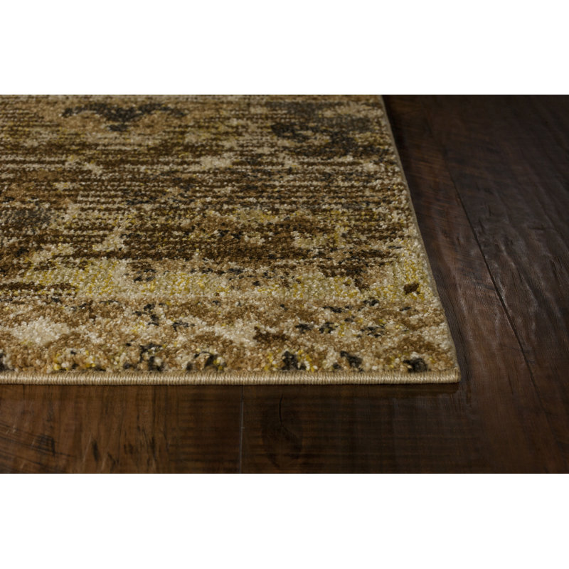 Tapis à motif oriental sable Dinja, Round 9'10"