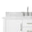 43'' Single Bathroom Vanity with Carrara Marble Top-85364072