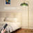 Green flower glass lamp retro arc floor lamp-1809184166