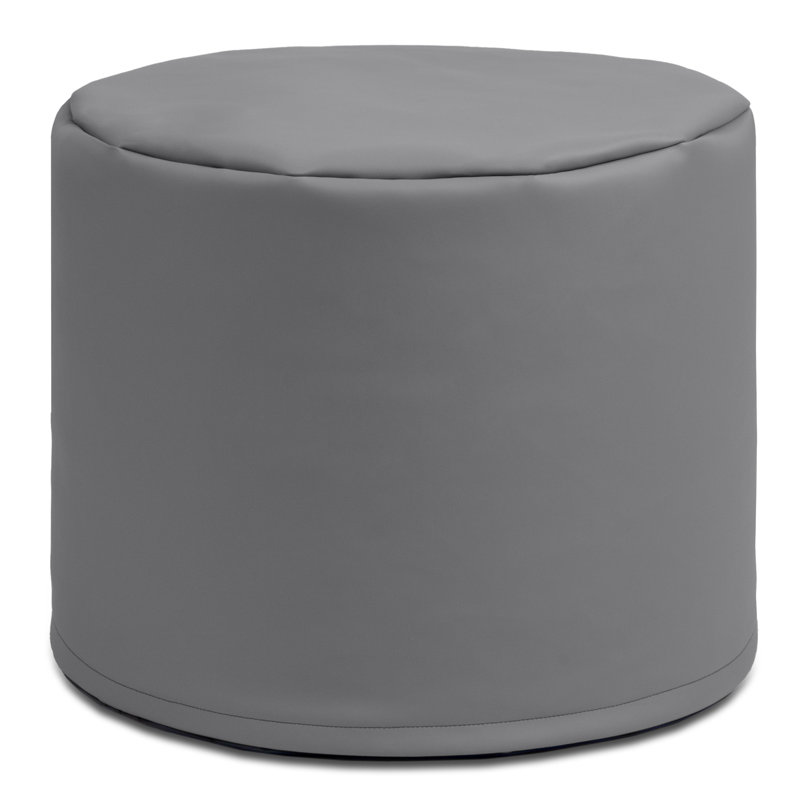 Pouf modulaire 21 po Spring, Similicuir gris anthracite