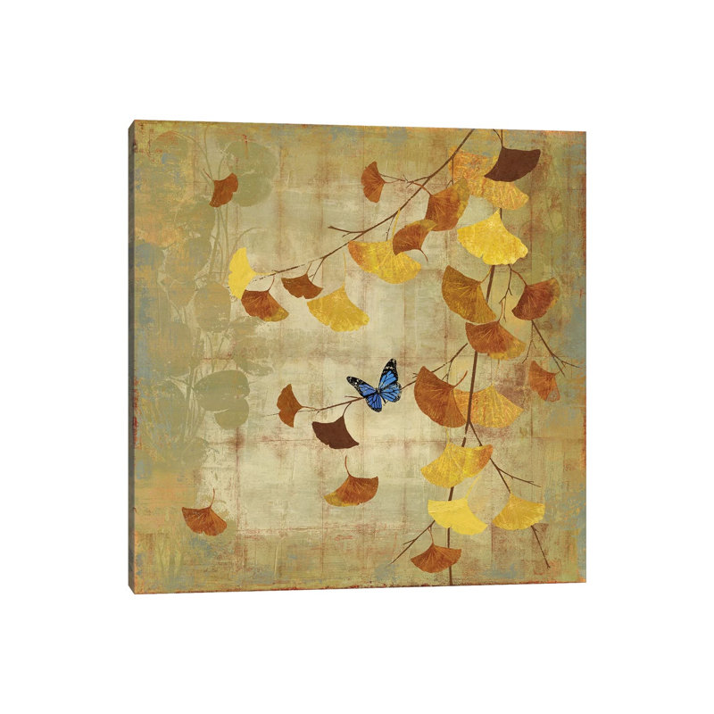 Ginkgo Branch II by Asia Jensen - Wrapped Canvas Print, 30.48 cm H x 30.48 cm W