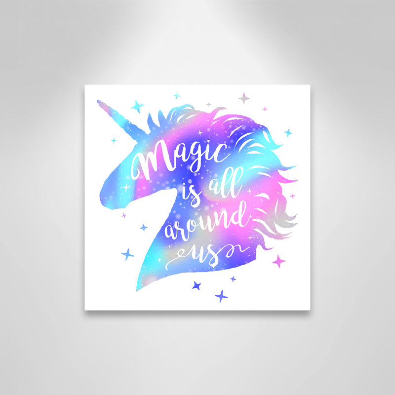 «Magic Is All Around Us», impression sur papier, H 12 po x l 12 po x P 1,5 po, Canevas