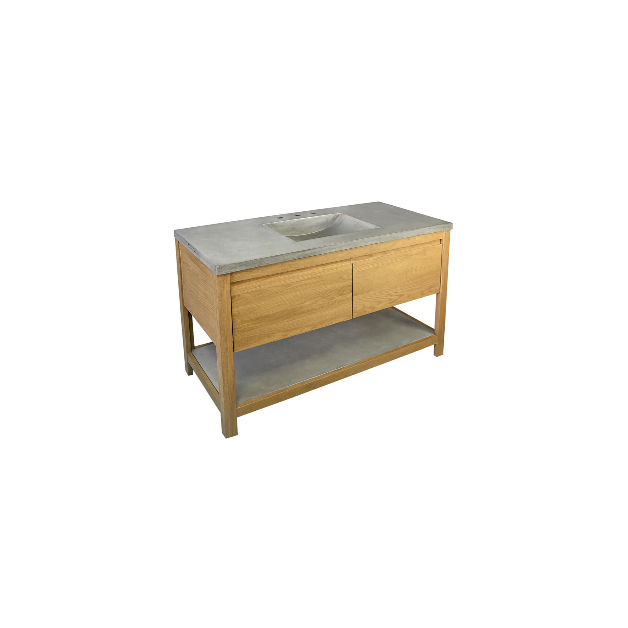 Solace 49" Single Bathroom Vanity Set, Ash, Sunrise Oak
