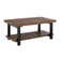 Rundell Pomona Rustic Industrial Modern Vintage Metal and Solid Wood Coffee Table with Storage, Easy Assembly, Small Rectangle Coffee Table, 42 in x 24 in x 18 in