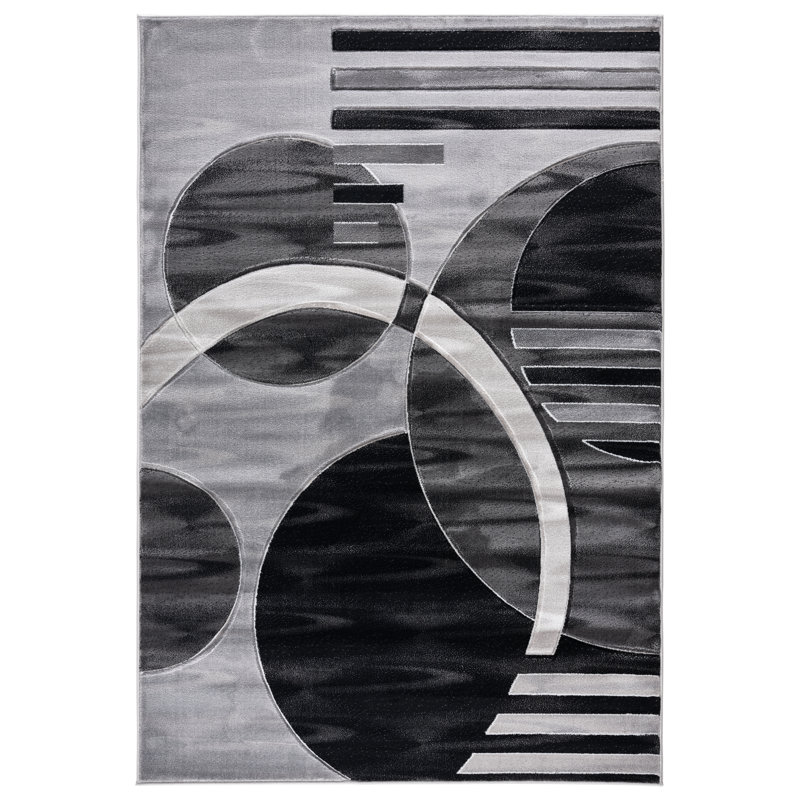 Adonia Abstract Indoor Rug, Rectangle 3'9" x 5'9"