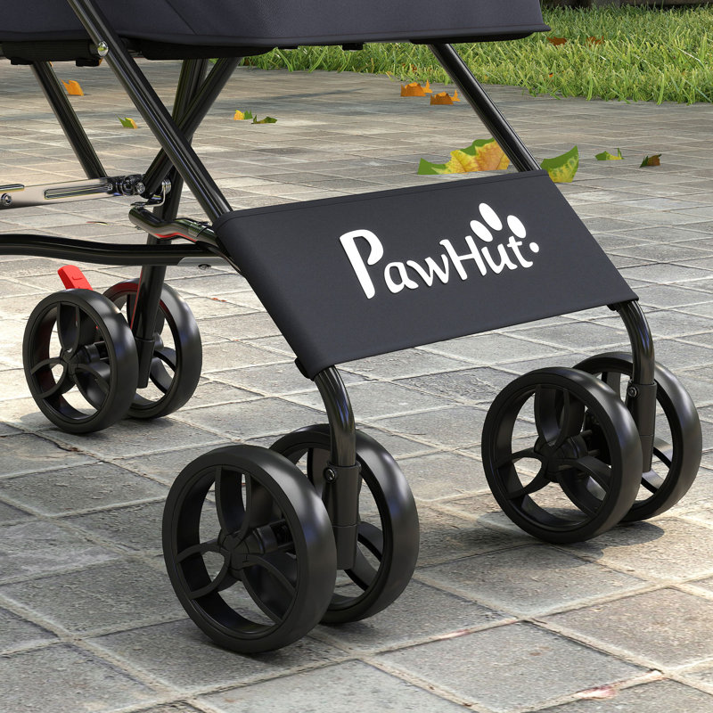 Foldable Pet Stroller, Grey