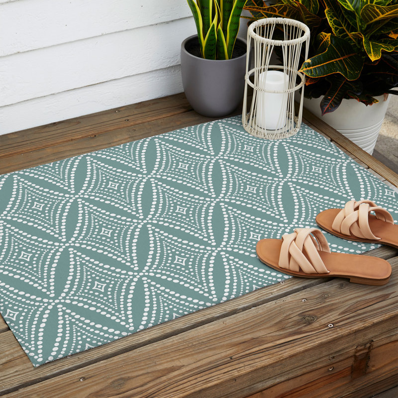 Tapis rectangulaire en Jeanette avec envers antidérapant, Rectangle 2 pi x 3 pi