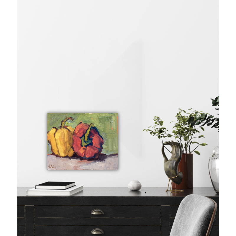 by John Beard, 22" H x 26" W x 2" D, Brown Floater Framed