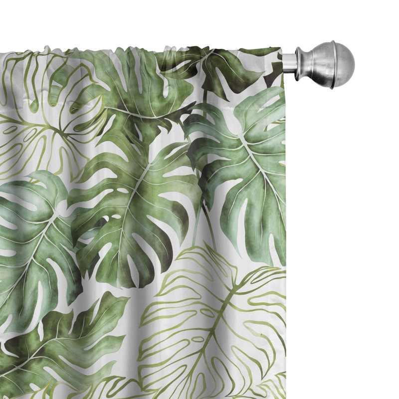 Semi Sheer Curtain Pair, 28" W x 63" L