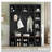 Hall Tree with 6 Hooks, Practical Walnut Storage Bench with Adjustable Shelves-184991167