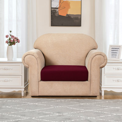 Polyester Blend and Polyester Box Cushion Armchair Slipcover