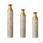Ensemble de 3 vases 3D en relief