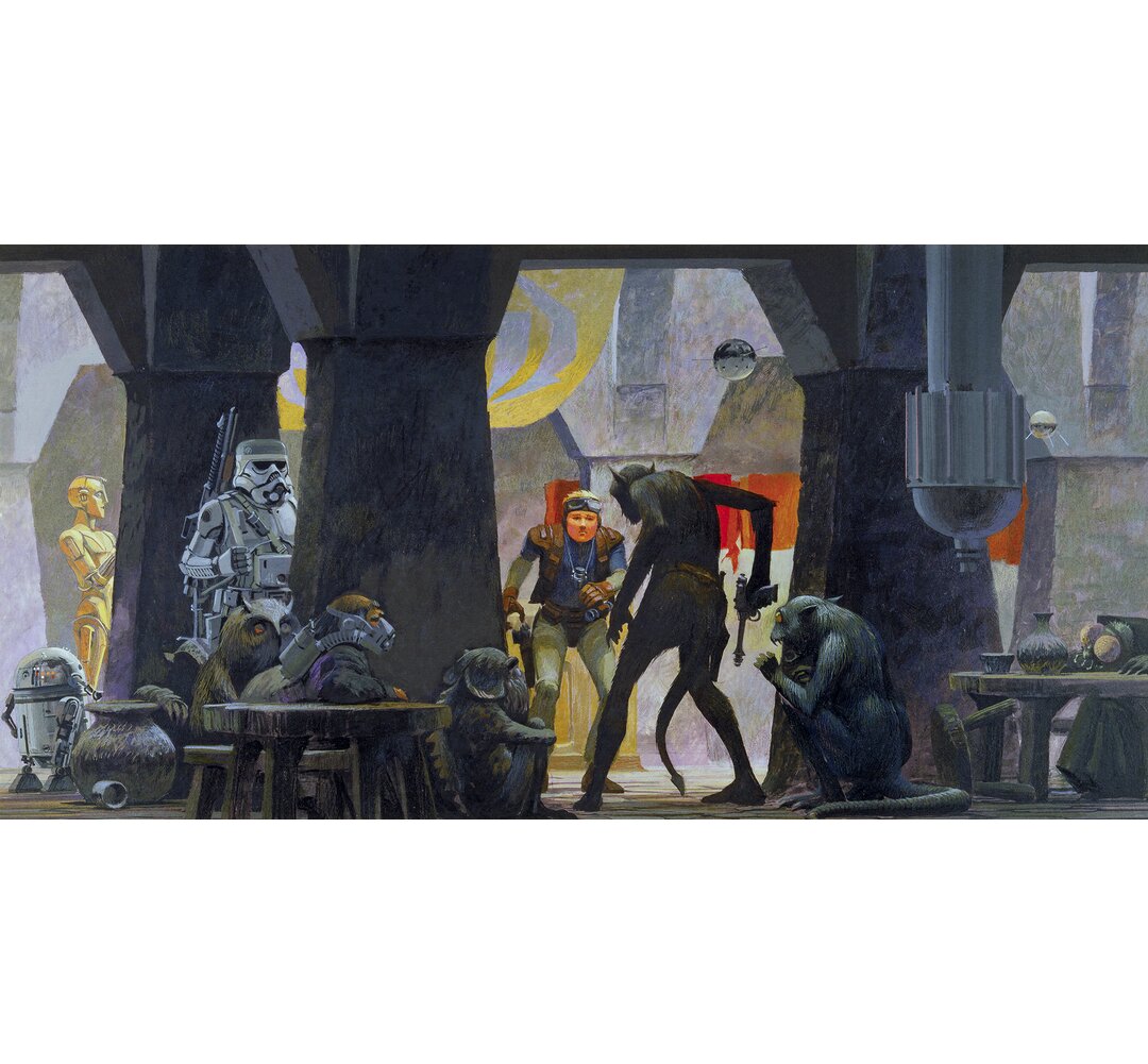 Tapete Star Wars Classic Rmq Mos Eisley Streets 2,5 m x 500 cm