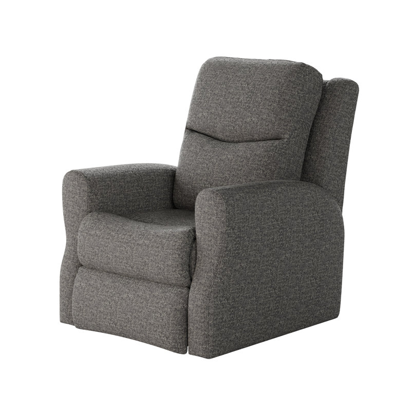 Fame Power Headrest Recliner, Dark Gray Polyester, Power/Wall Recliner
