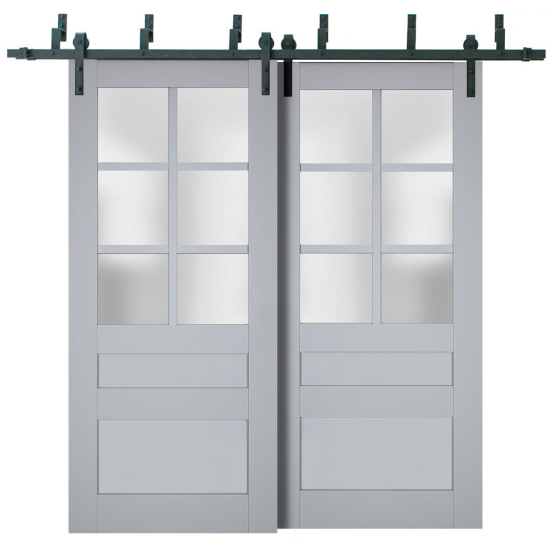 Portes de placard Veregio, 56 po x 96 po, Gris