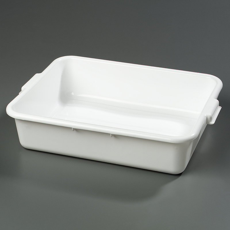 Carlisle Food Service Products Comfort Curve™ Plastic Decorative Bin, 5" H x 15" W x 20" D, Black