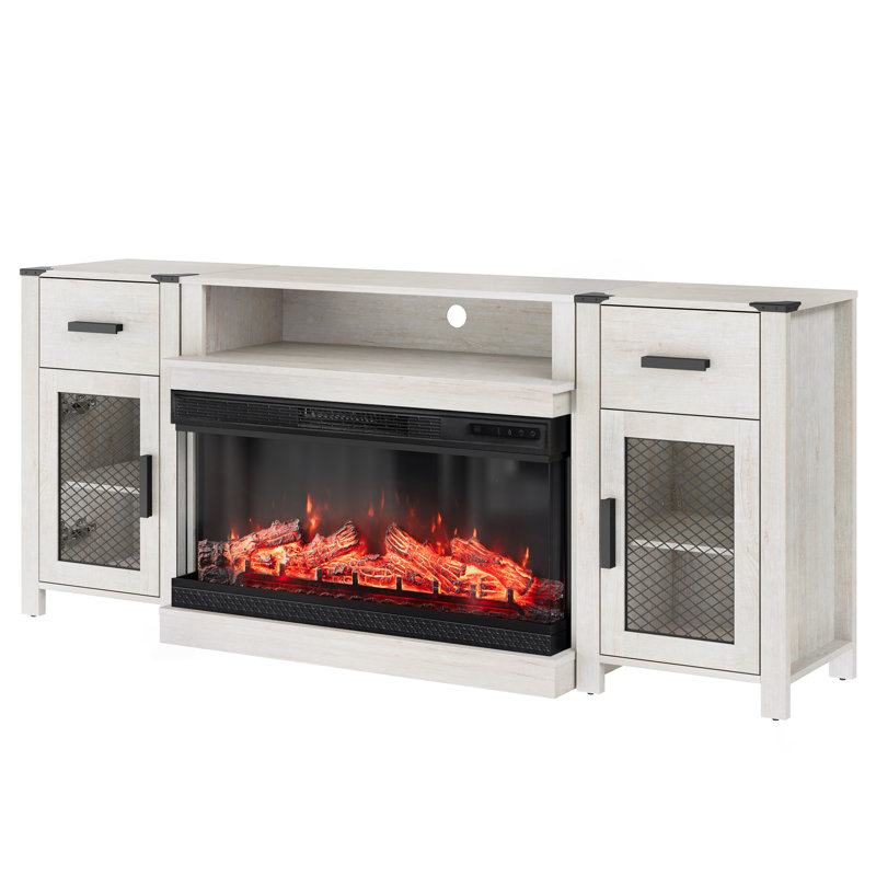 Ensemble de meuble télé 17 étages 17 pouces, Blanc
