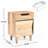 Natural Wood Nightstand