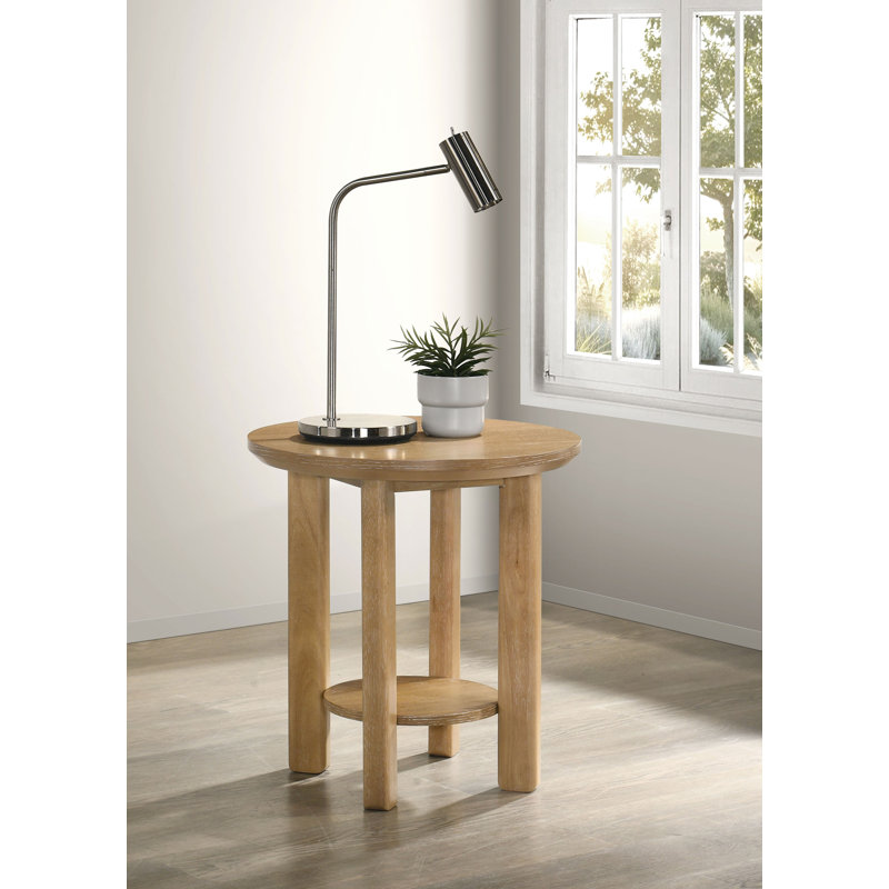 Table de bout Ferrell, Chêne blanchi