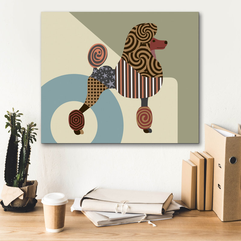 «Poodle Dog» par Lanre Adefioyue, H 20 po x l 24 po x P 0,75 po