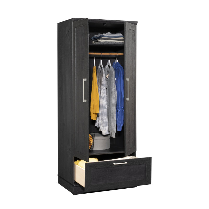 Aliaya Entry Hall Wardrobe, Raven Oak