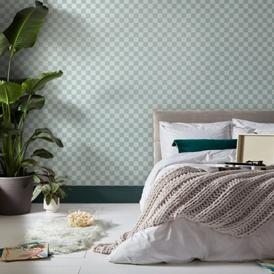 Envy Check Me Out Checkered Wallpaper