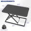 Montant de bureau simple noir