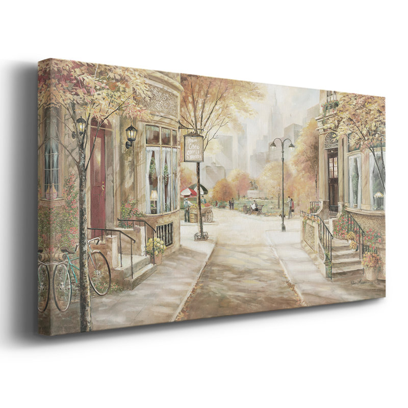 Toile tendue City Café - prêt à accrocher, H 24 po x l 48 po
