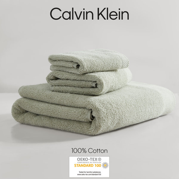NWT Calvin Klein 100% Cotton Bath Towel, Black 30” X 58” Bedding Bathroom  CK New