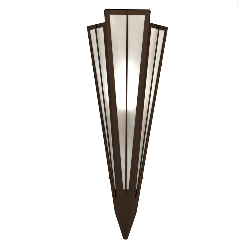 Applique murale encastrée Brum Steel, Bronze éternel, Art blanc