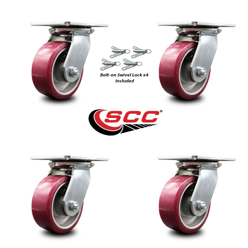 Polyurethane on Aluminum Caster