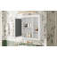 Armoire à pharmacie, armoire de rangement murale pour salle de bain, armoire murale moderne avec miroir, armoire à miroir avec 6 tablettes ouvertes (meuble-lavabo non inclus)-1709384810