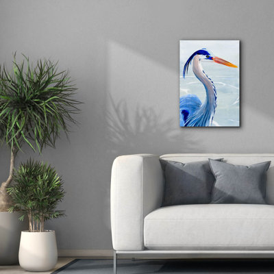 «Great Blue III» par Annie Warren, art mural sur toile