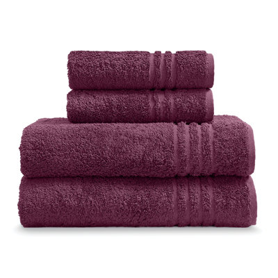 Ensemble de 4 serviettes en coton pour le corps et la main