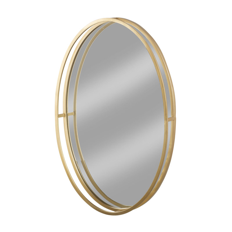 Agniv Iron Oval Wall Mirror