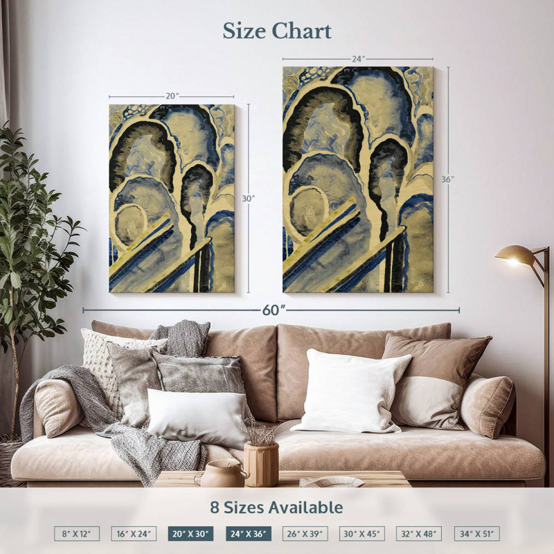 Avery Blue No. 1, 36" H x 24" W