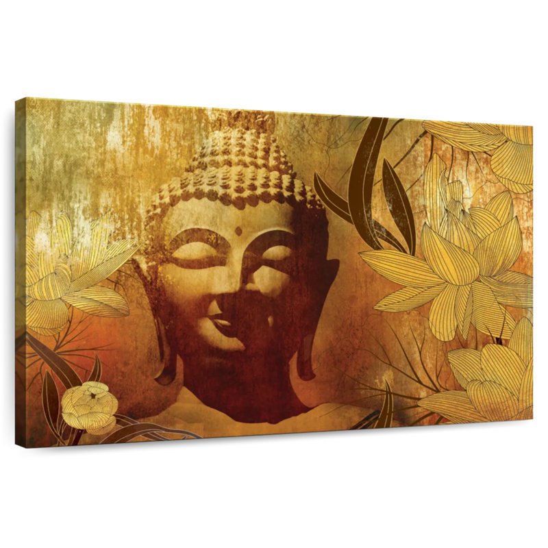 Bouddha floral Leisha, H 20 po x l 30 po