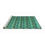Tapis turquoise lavable à la machine Abstract 5358-1901086380